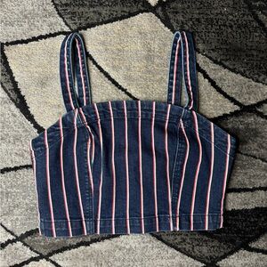 Denim crop top